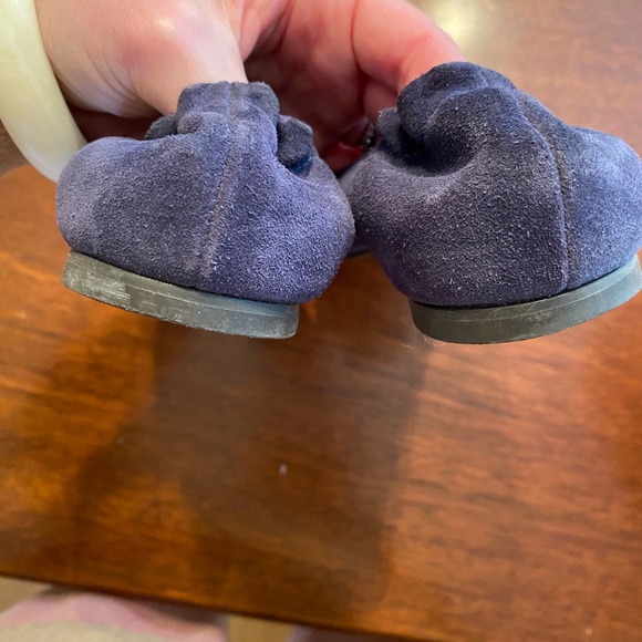 Tory Burch Flats 6.5 suede navy - Picture 3 of 6